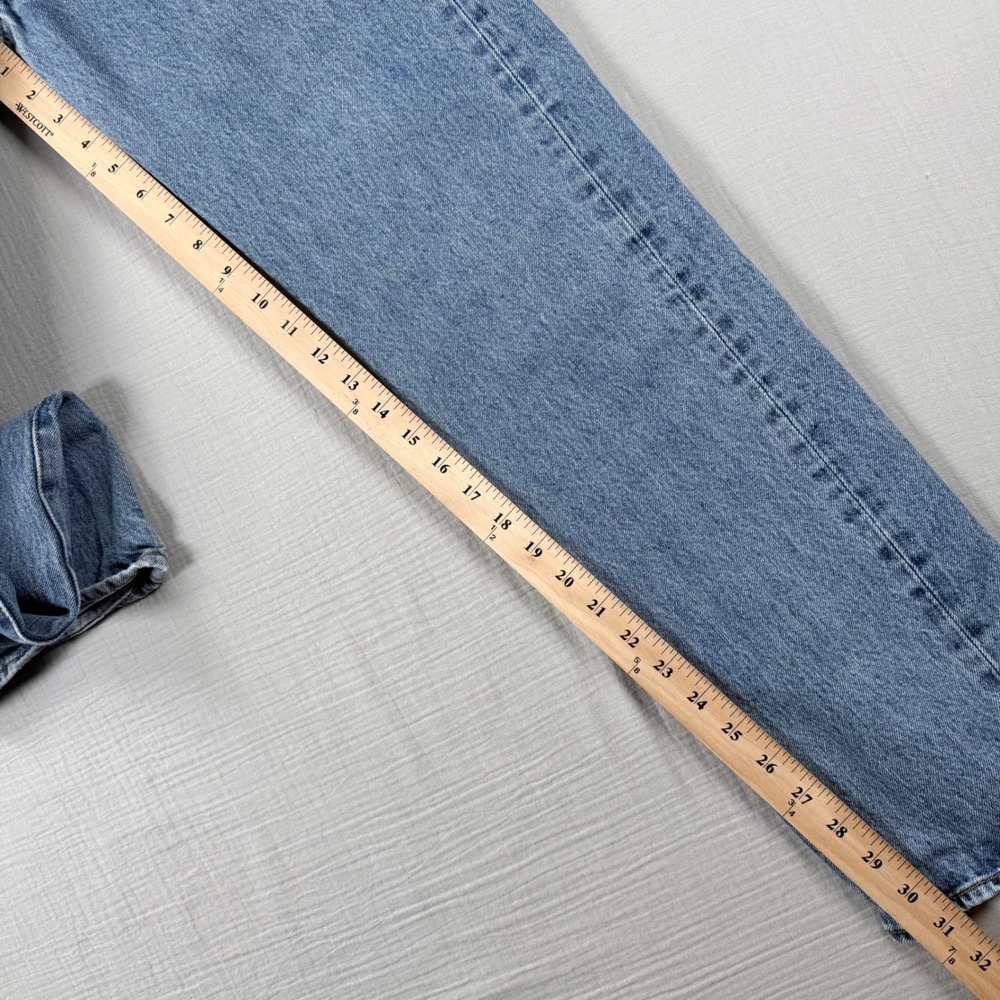 Levis 501 Jeans Mens 32x32 (31x31) Button Fly  Blue Denim Cowboy Rodeo Western - Picture 5 of 8